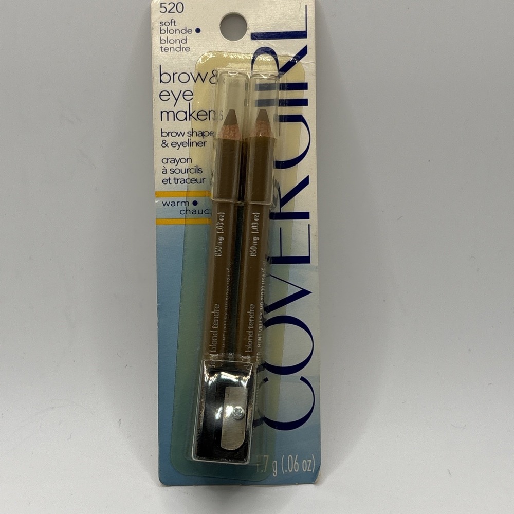 NEW CoverGirl brow & Eye Maker Brow Shaper & Eyeliner-520 Soft Blonde